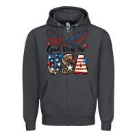 Smoke Western God Bless The USA Zipper Hoodie - LillyAllenDesigns