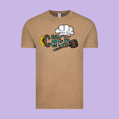 Chef Vintage Tee Designed By Cowhidedigitalart