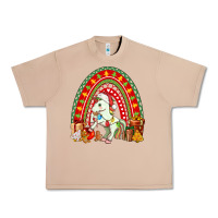 Burro Christmas Unicorn Rainbow Urban Heavy Tee - FaDigitalArtStudio