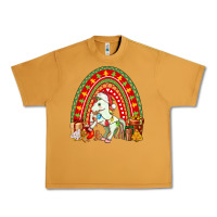 Peanut Butter Christmas Unicorn Rainbow Urban Heavy Tee - FaDigitalArtStudio