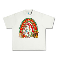 Pistachio Christmas Unicorn Rainbow Urban Heavy Tee - FaDigitalArtStudio
