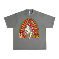 Tornado Christmas Unicorn Rainbow Urban Heavy Tee - FaDigitalArtStudio
