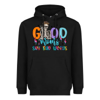 Black good moms say bad words Heavyweight Hoodie - MaliasSmallBusiness