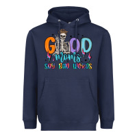 Navy good moms say bad words Heavyweight Hoodie - MaliasSmallBusiness