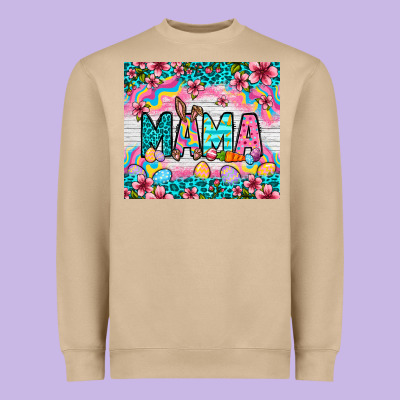 Easter Mama Leopard Tumbler Easter Day Heavyweight Sweatshirt Designed By Neo Western