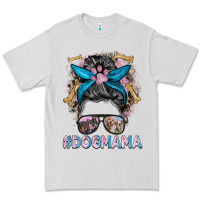 Dove Grey dog mama messy bun Premium Tee - BarkalooDesign