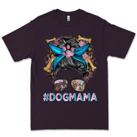 Plum dog mama messy bun Premium Tee - BarkalooDesign