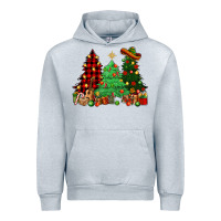Heather Grey Mexican Christmas trees Urban Hoodie - NancyCooperArtShop