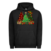 Pigment Black Mexican Christmas trees Urban Hoodie - NancyCooperArtShop