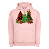Pigment Salmon Mexican Christmas trees Urban Hoodie - NancyCooperArtShop