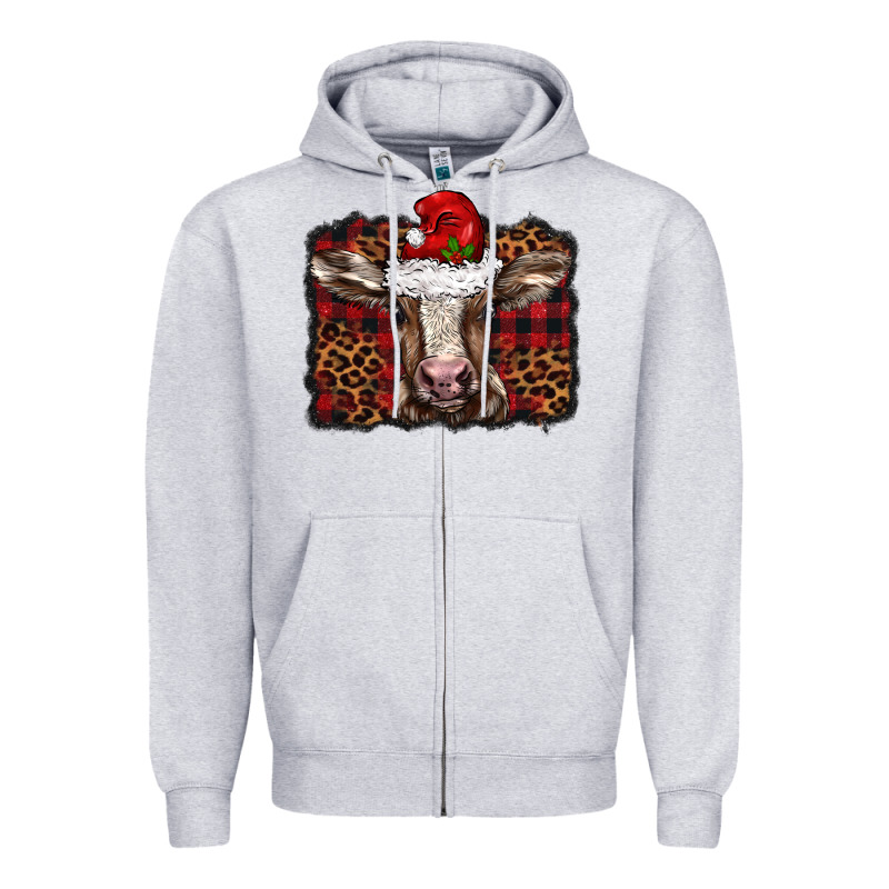 Christmas Background Baby Calf Zipper Hoodie by BarkalooDesign | Teevron