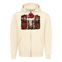 Sandshell Christmas background baby calf Zipper Hoodie - BarkalooDesign