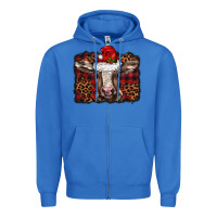 True Royal Christmas background baby calf Zipper Hoodie - BarkalooDesign