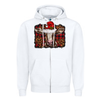 White Christmas background baby calf Zipper Hoodie - BarkalooDesign