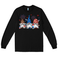 Black 4th of july gnomes Long Sleeve Tee - Jasminsmagicworld