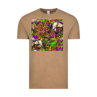 Vintage Coffee mardi gras leopard horse seamless pattern Vintage Tee - FaDigitalArtStudio