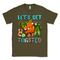 Army Green let's get toasted with camp fire Classic Tee - AdoDesignShop