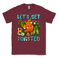 Burgundy let's get toasted with camp fire Classic Tee - AdoDesignShop