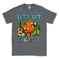 Charcoal Heather let's get toasted with camp fire Classic Tee - AdoDesignShop
