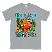 Heather Grey let's get toasted with camp fire Classic Tee - AdoDesignShop