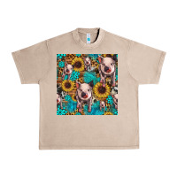French Oak cute pig with patches seamless pattern Urban Heavy Tee - HRA Design Shop