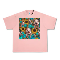 Salmon cute pig with patches seamless pattern Urban Heavy Tee - HRA Design Shop