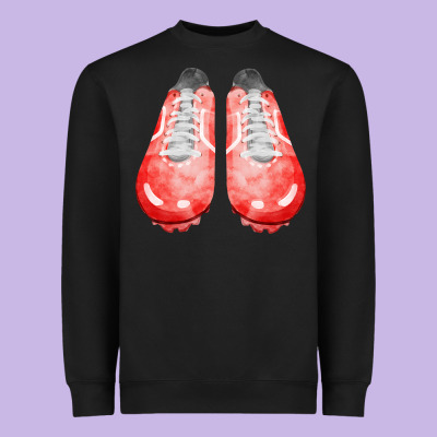 Red Cleats Fa Element 2 Heavyweight Sweatshirt Designed By Fadigitalartstudio