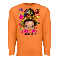 Carrot preschool teacher life  messy bun Premium Sweatshirt - NancyCooperArtShop