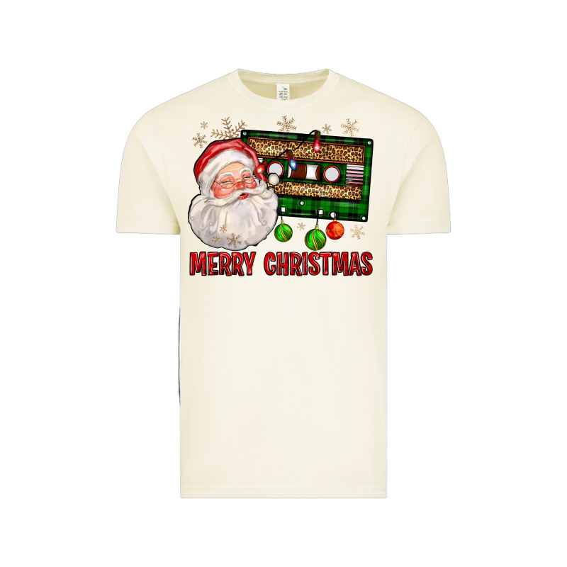 Merry Christmas Santa Cassette Vintage Tee by FaDigitalArtStudio | Teevron