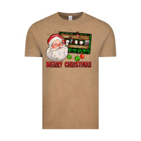 Vintage Coffee Merry christmas santa cassette Vintage Tee - FaDigitalArtStudio