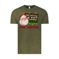 Vintage Olive Merry christmas santa cassette Vintage Tee - FaDigitalArtStudio