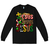 Black jesus jesus jesus Long Sleeve Tee - AdoDesignShop