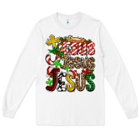 White jesus jesus jesus Long Sleeve Tee - AdoDesignShop