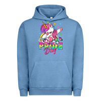 Pigment Pebble Blue Pride Day LGBTQ+ Urban Hoodie - NancyCooperArtShop