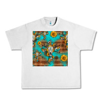 Lunar Rock bull skull cross seamless pattern Urban Heavy Tee - HRA Design Shop