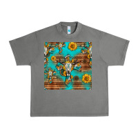 Tornado bull skull cross seamless pattern Urban Heavy Tee - HRA Design Shop