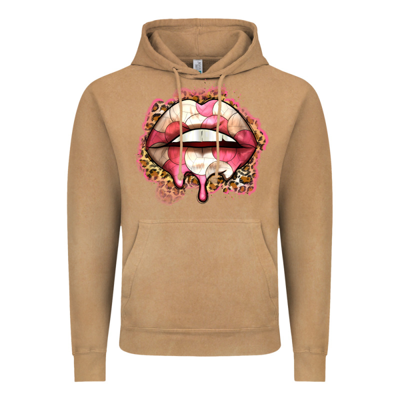 Volleyball Lips Vintage Hoodie by Zillion Design Studio | Teevron