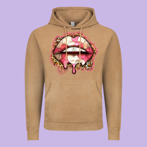 Volleyball Lips Vintage Hoodie Designed By Zillion Design Studio
