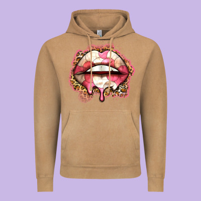 Volleyball Lips Vintage Hoodie Designed By Zillion Design Studio