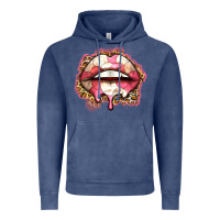 Vintage Denim volleyball lips Vintage Hoodie - Zillion Design Studio