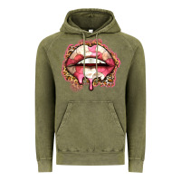 Vintage Olive volleyball lips Vintage Hoodie - Zillion Design Studio