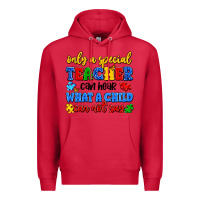 Cardinal only a special teacher can hear what a child can n Premium Hoodie - Artiststas