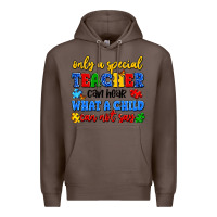 Coffee only a special teacher can hear what a child can n Premium Hoodie - Artiststas