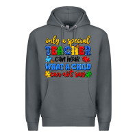 Rock only a special teacher can hear what a child can n Premium Hoodie - Artiststas