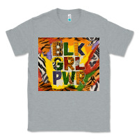 Heather Grey black girl power tumbler Classic Tee - BundleAndBundleShop