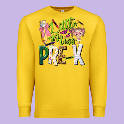 Little Miss Pre K Premium Sweatshirt Designed By Nancycooperartshop