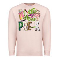 Pale Pink little miss pre k Premium Sweatshirt - NancyCooperArtShop