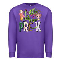 Purple little miss pre k Premium Sweatshirt - NancyCooperArtShop