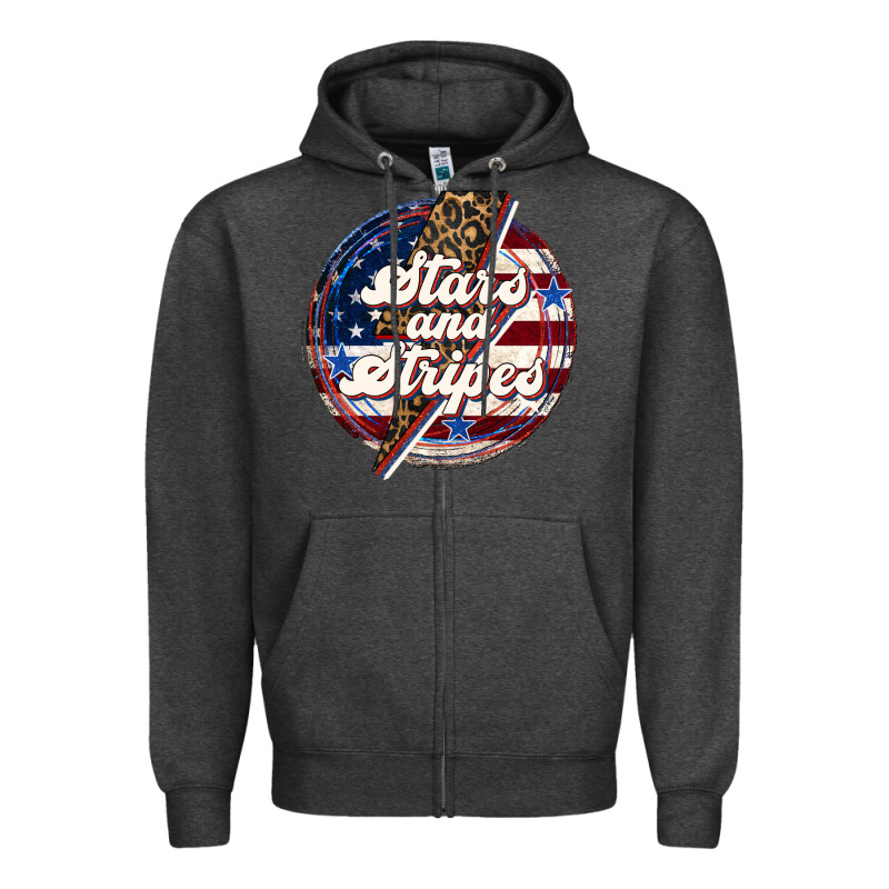 Western Stars And Stripes Zipper Hoodie by LillyAllenDesigns | Teevron