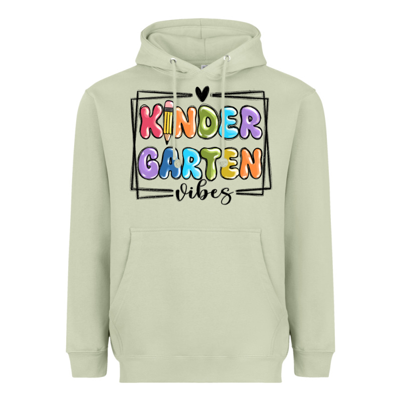 Kinder Garten Vibes Heavyweight Hoodie by MaliasSmallBusiness | Teevron